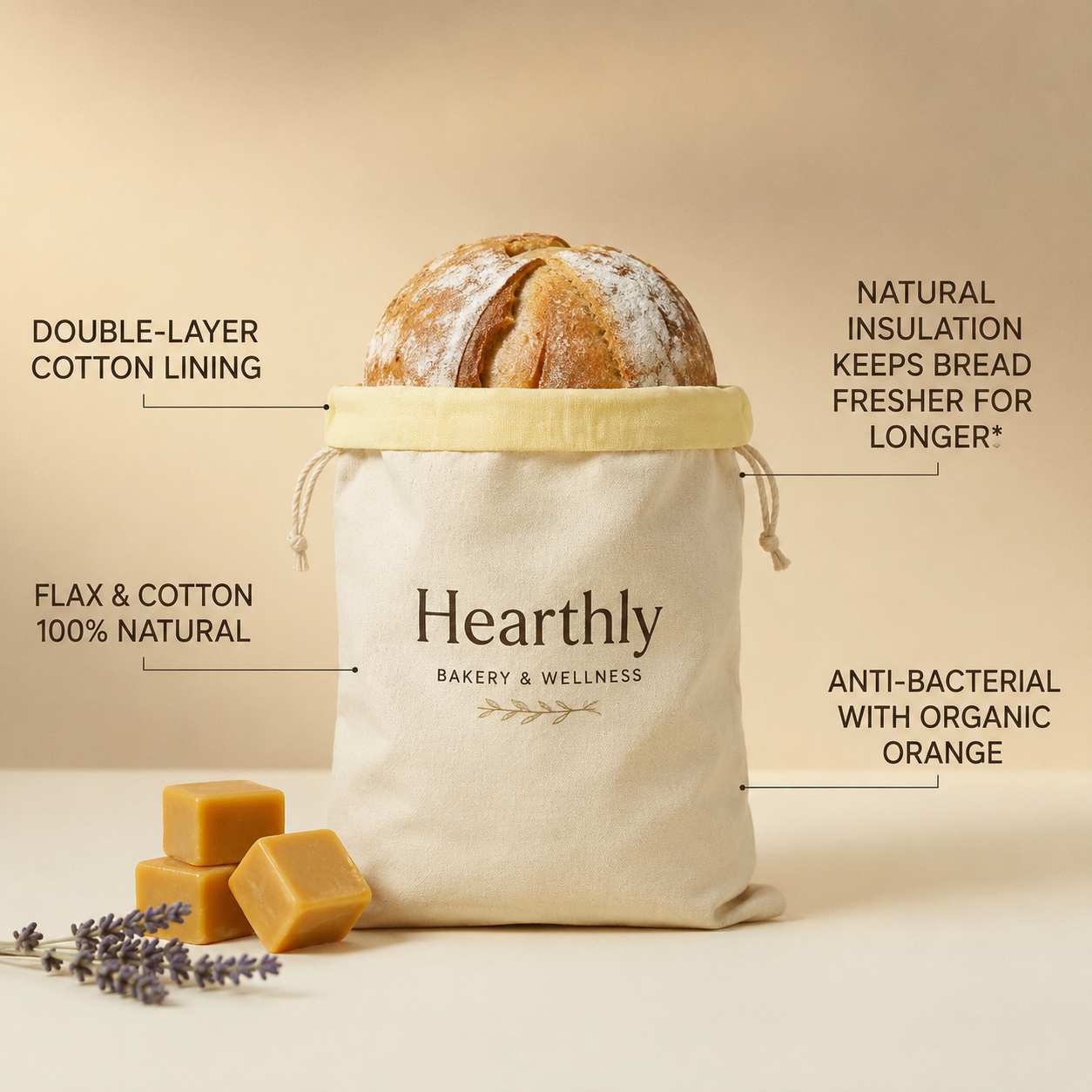Hearthly™ Beeswax Bread Bag
