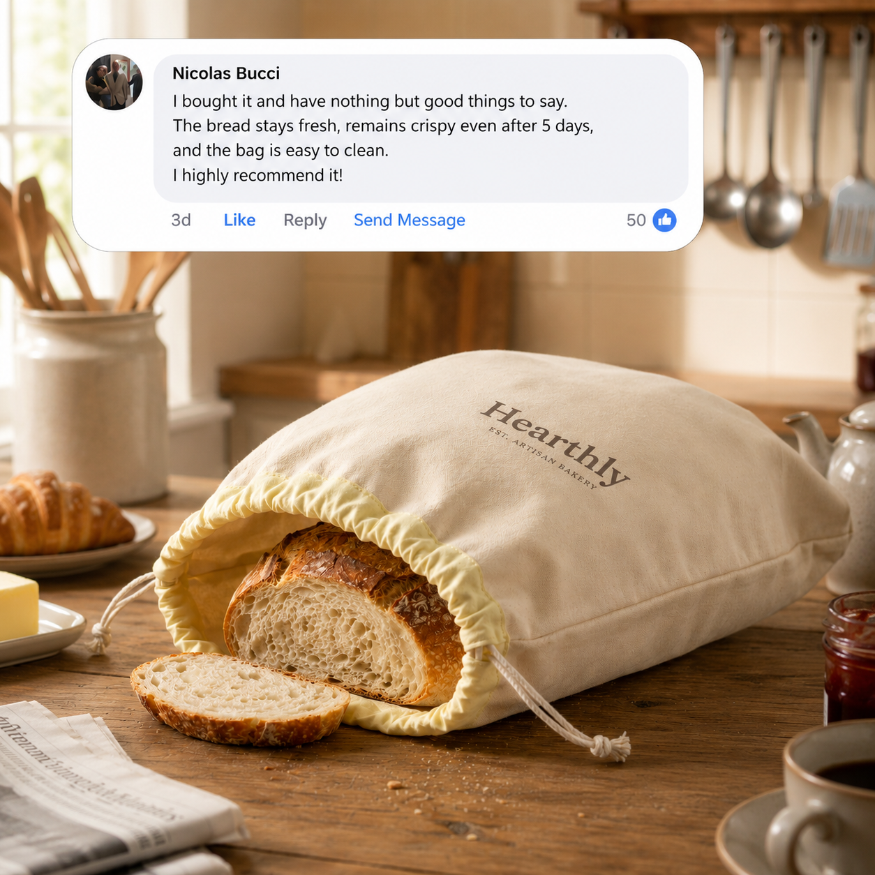 Hearthly™ Beeswax Bread Bag